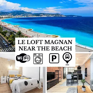 Le Loft Magnan - Ac- Pres - Wifi - Parking - Confort Et Moderne - Supermarches Et Tram Proches Nicea